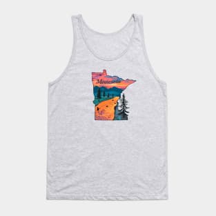 Minnesota Fly Fishing State River Sunset by TeeCreations Tank Top